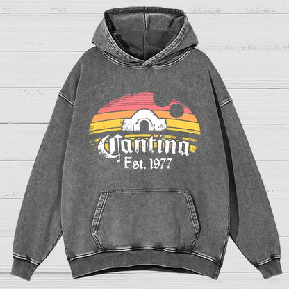 1977 Bistro Vintage Distressed Hoodie