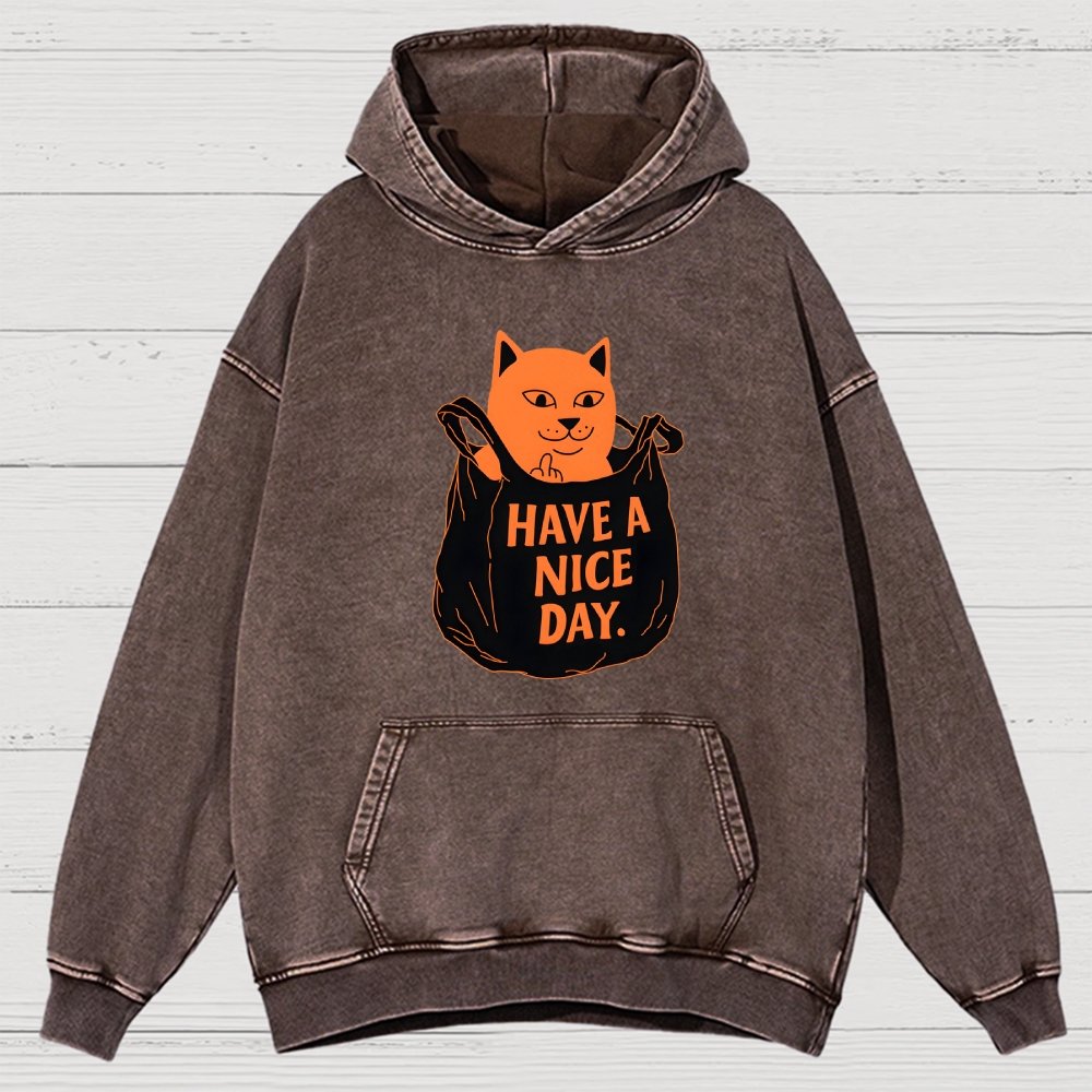 Have A Nice Day Vintage Distressed Hoodie