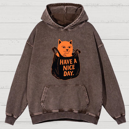 Have A Nice Day Vintage Distressed Hoodie