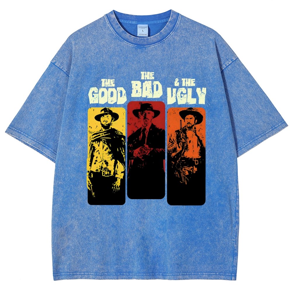 The Good The Bad The Ugly  Vintage Distressed T-shirt