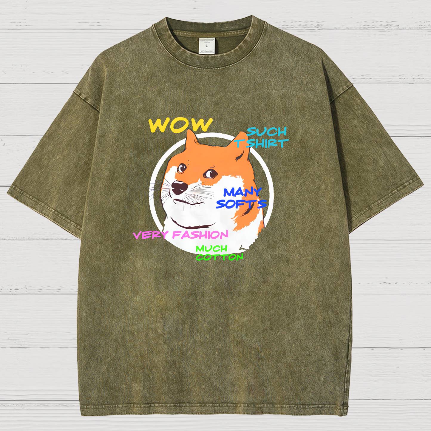 Doge Vintage Distressed T-shirt