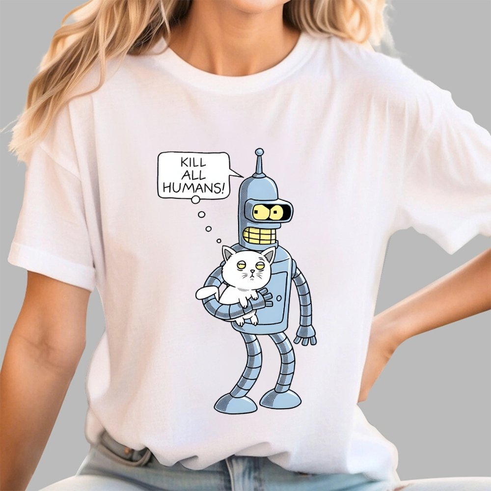 Kill All Humans! Catender Geek T-Shirt
