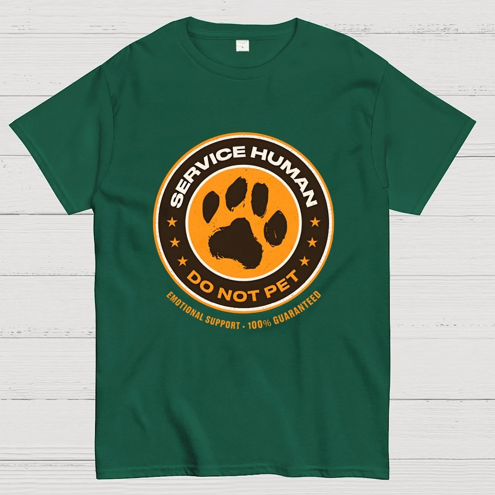 Service Human Do Not Pet Geek T-Shirt