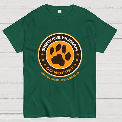 Service Human Do Not Pet Geek T-Shirt