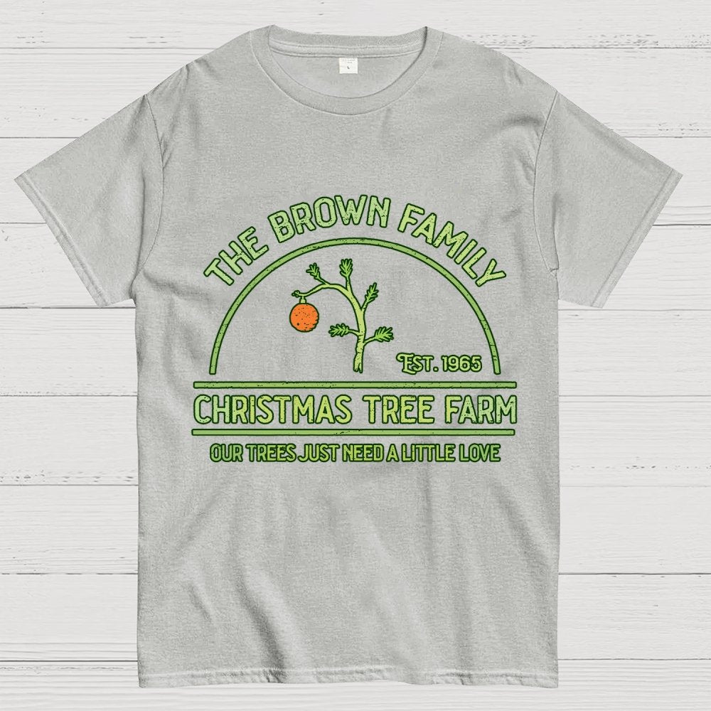 Vintage Christmas Tree Farm Geek T-Shirt