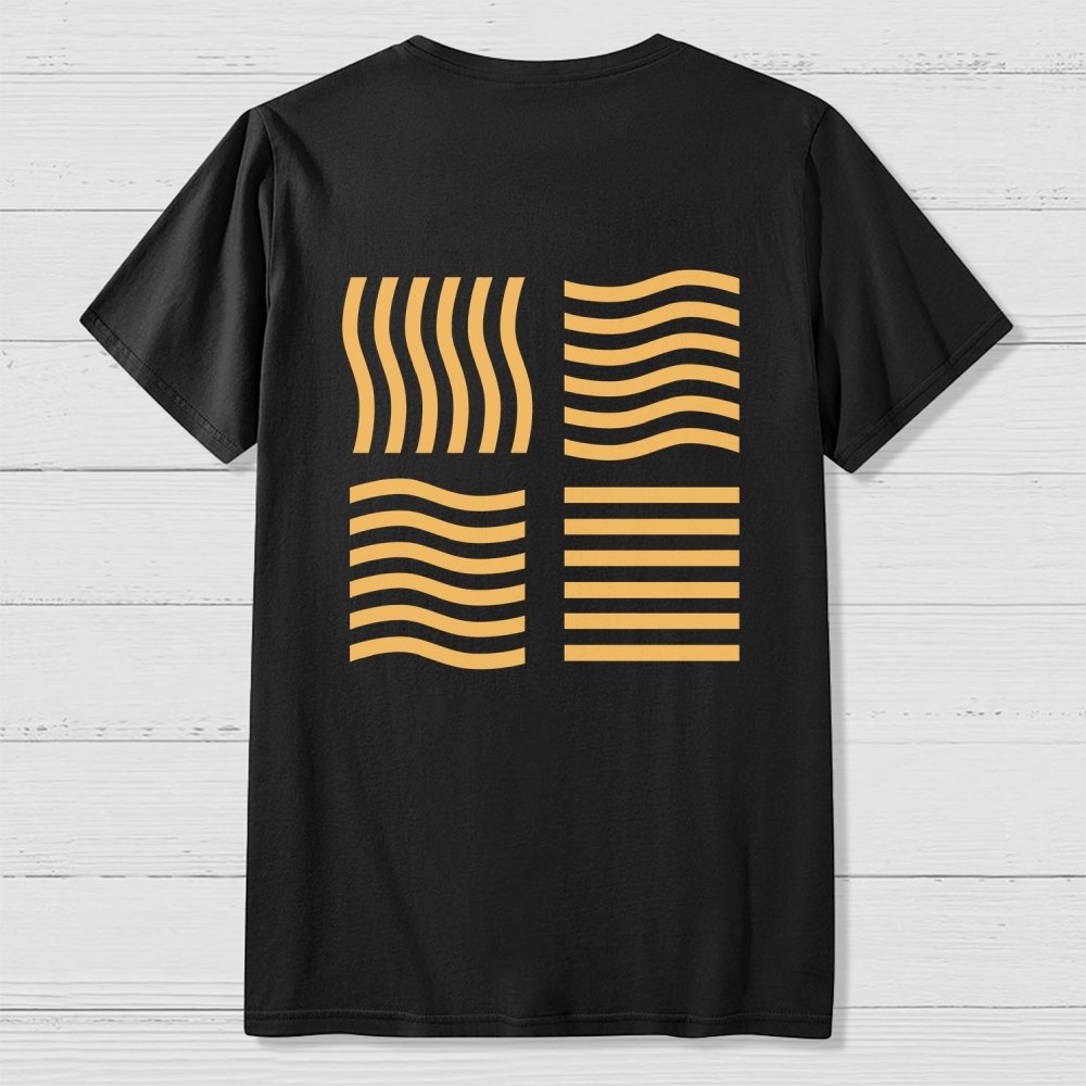 Elemental Stones  Back Printing Geek T-Shirt