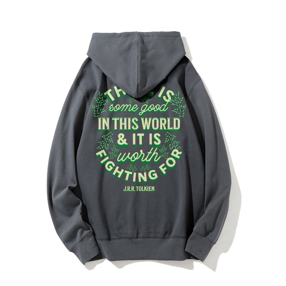 There is Some Good in This World Printed Back Unisex Cotton Hoodie