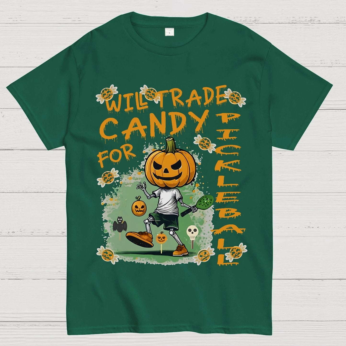 Halloween Pumpkin Man Geeky T-Shirt