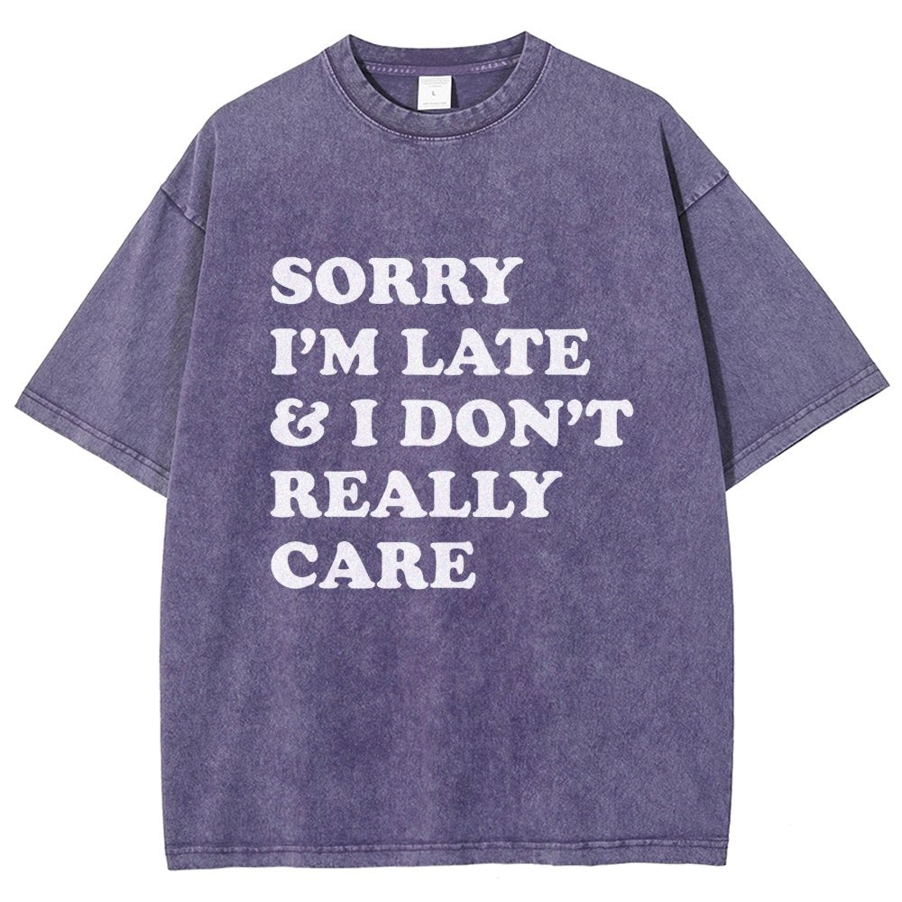 Sorry I'm Late Vintage Distressed T-shirt