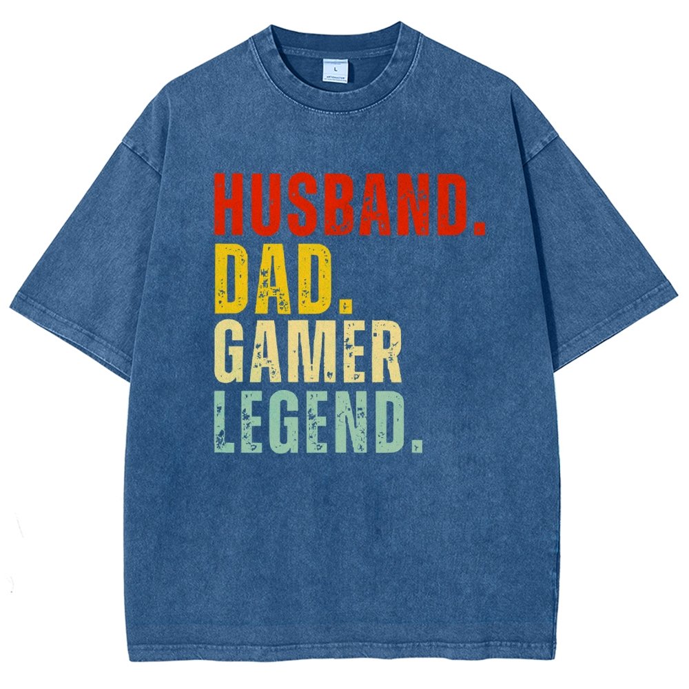 Gamer Dad Vintage Distressed T-shirt