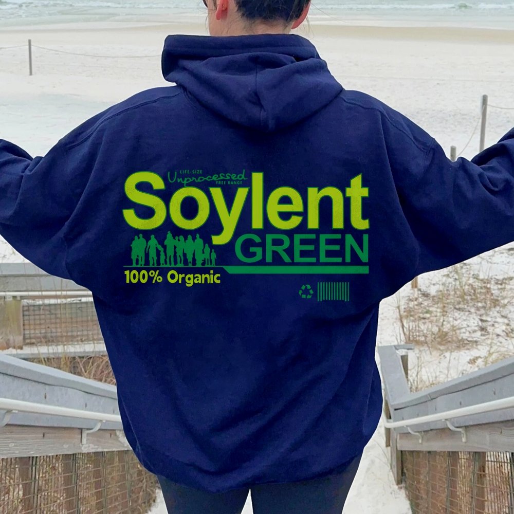 Soylent Green Printed Back Cotton Hoodie