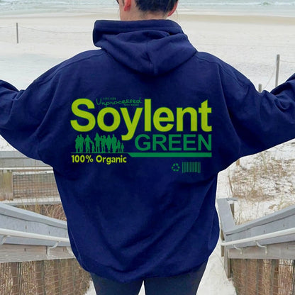 Soylent Green Printed Back Cotton Hoodie