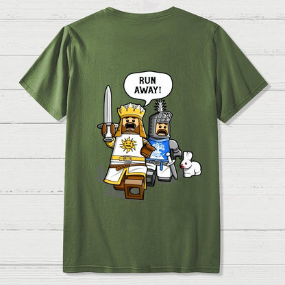 The Cowardly King Unisex Front And Back Printing Geek T-Shirt