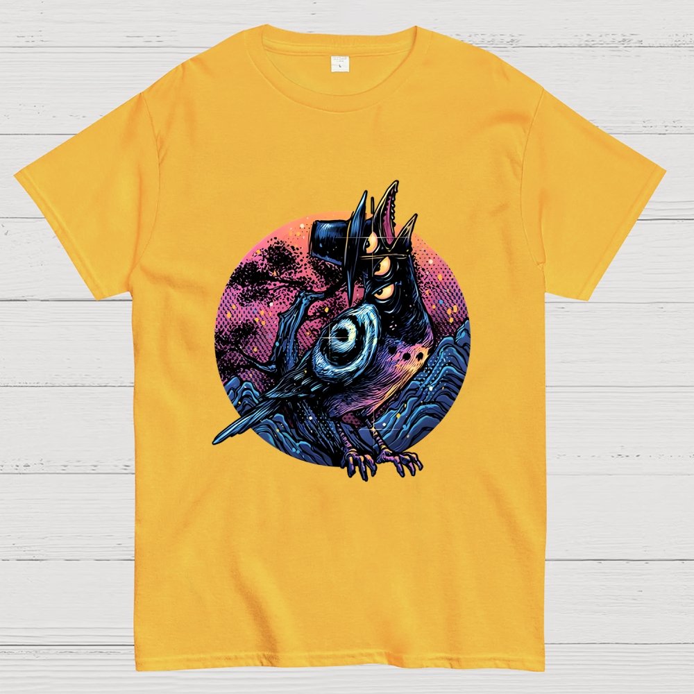 Crow from the underworld Unisex Geek T-Shirt