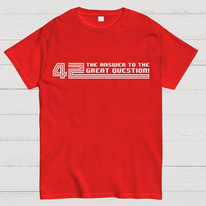 The Answer to the Great Question Geek T-Shirt