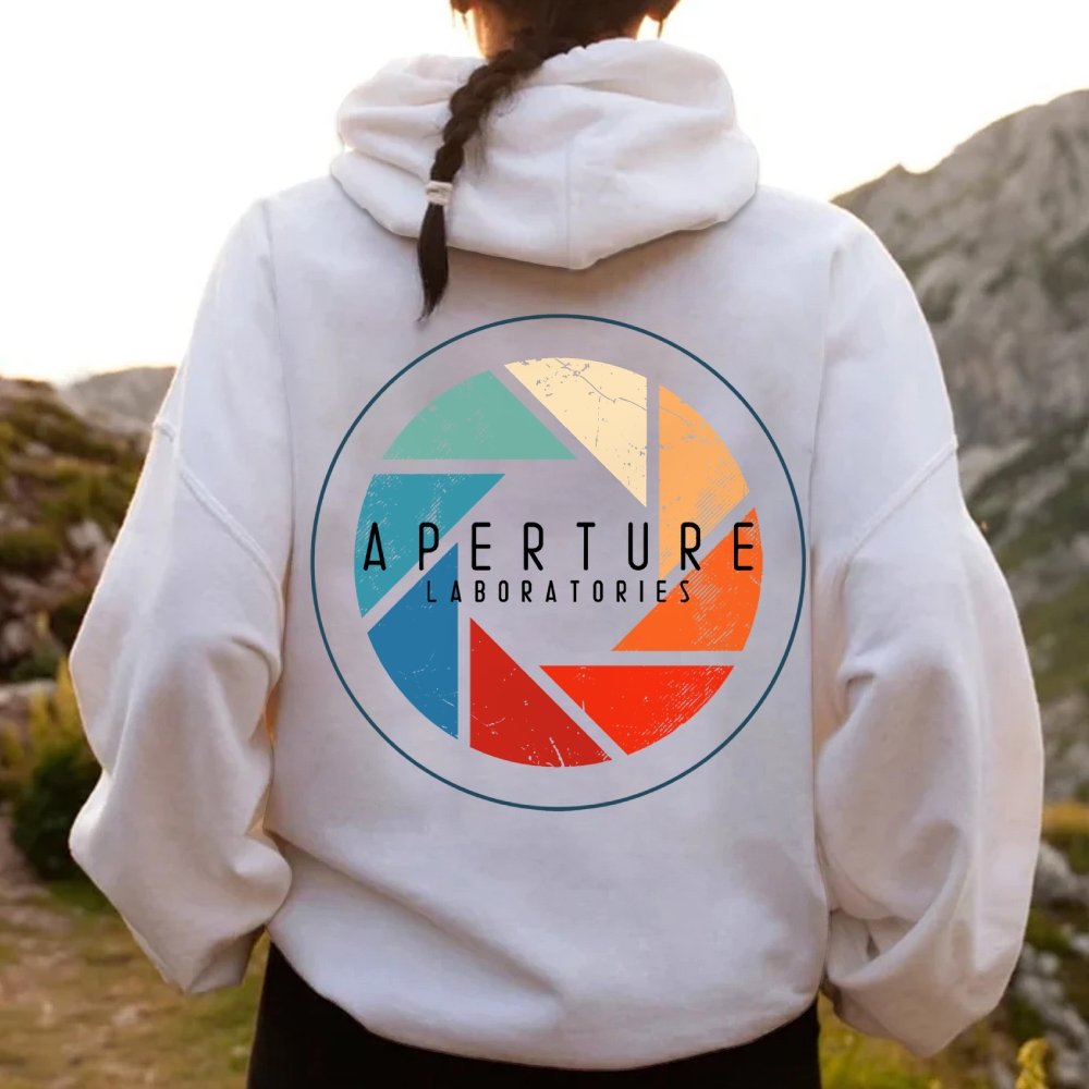 Aperture Printed Back Unisex Cotton Hoodie