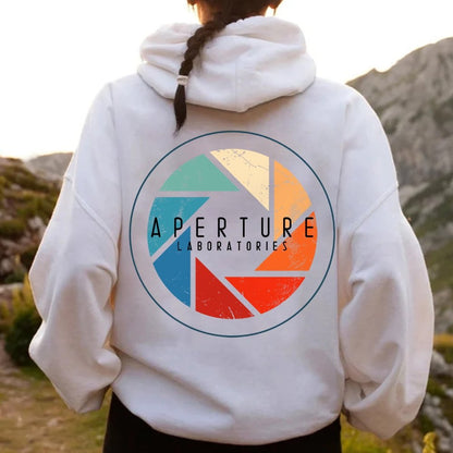 Aperture Printed Back Unisex Cotton Hoodie