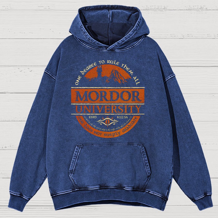 Graduation Is Not An Easy Thing Vintage Distressed Hoodie