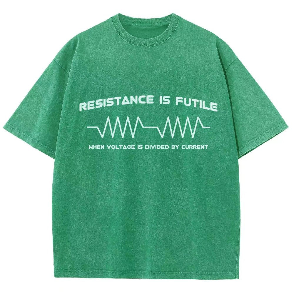 Resistance is Futile When Voltage is Divided By Current Vintage Distressed T-shirt
