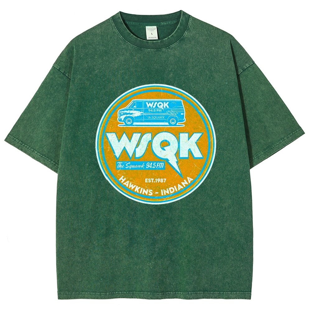 WSQK the Squawk Vintage Distressed T-shirt
