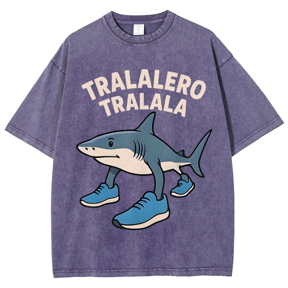 Tralalero Tralala Vintage Distressed T-shirt