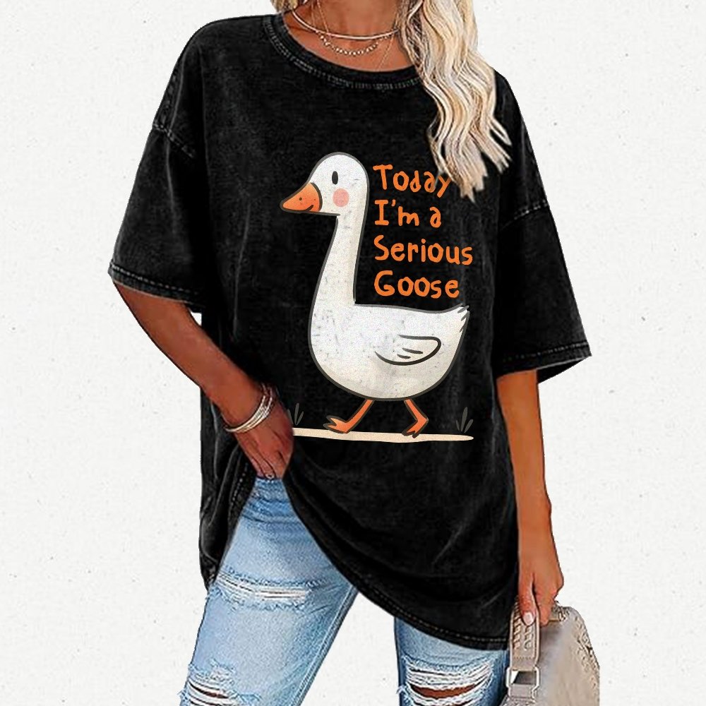 Today I’m A Serious Goose Vintage Distressed T-shirt