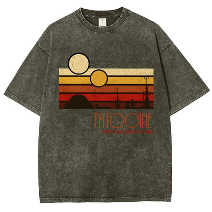 Dual Suns, Limitless Dunes Vintage Distressed T-shirt