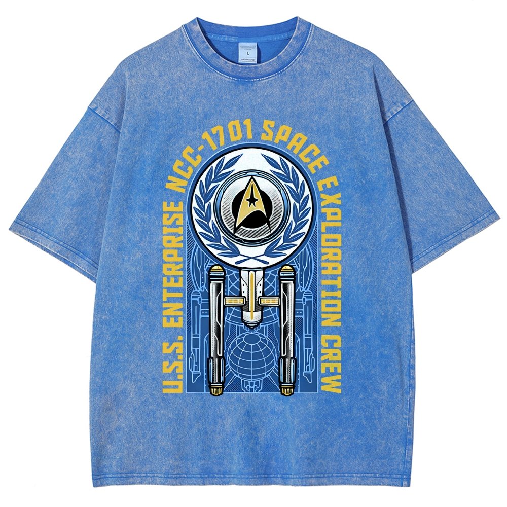 Space Exploration Vintage Distressed T-shirt