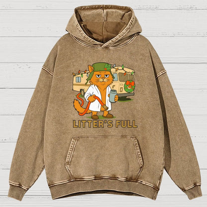 Christmas Shitters Full Cat Vintage Distressed Hoodie