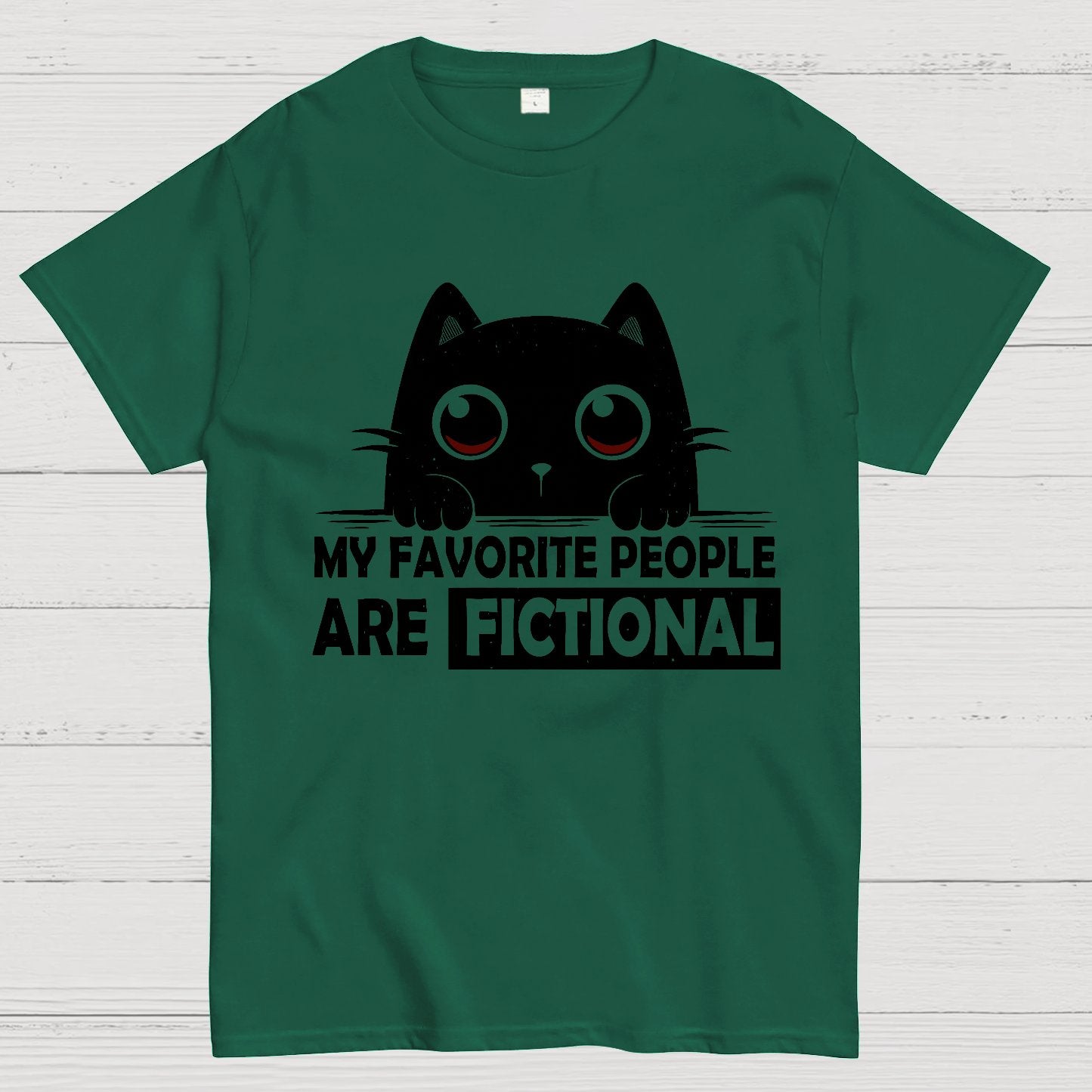 My Favorite People Are Fictional by Edesigns Geeky T-Shirt