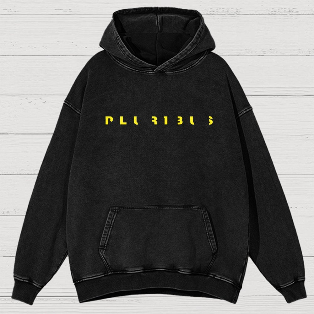 Pluribus Extraterrestrial Minimal Vintage Distressed Hoodie