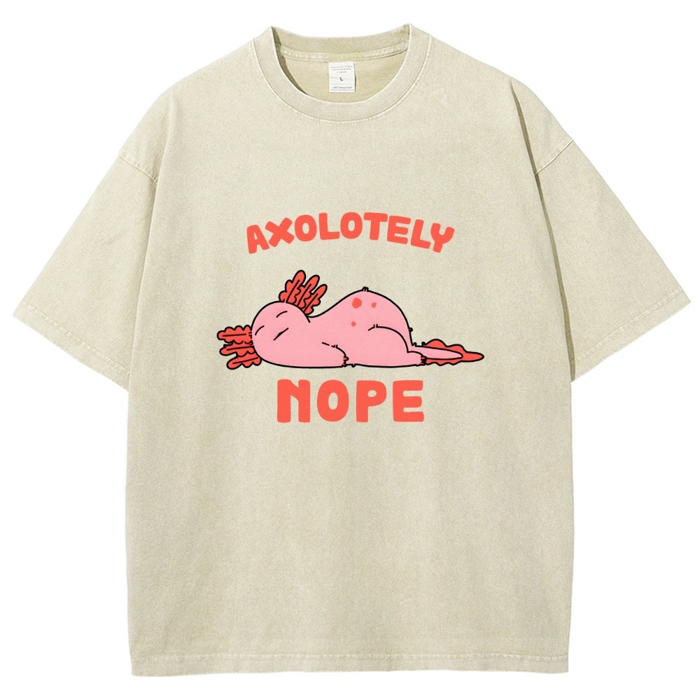 Axo Nope Vintage Distressed T-shirt