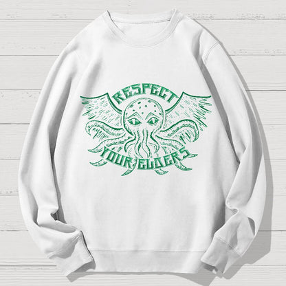 Respect Your Elder Gods Geek Cotton Sweatshirt