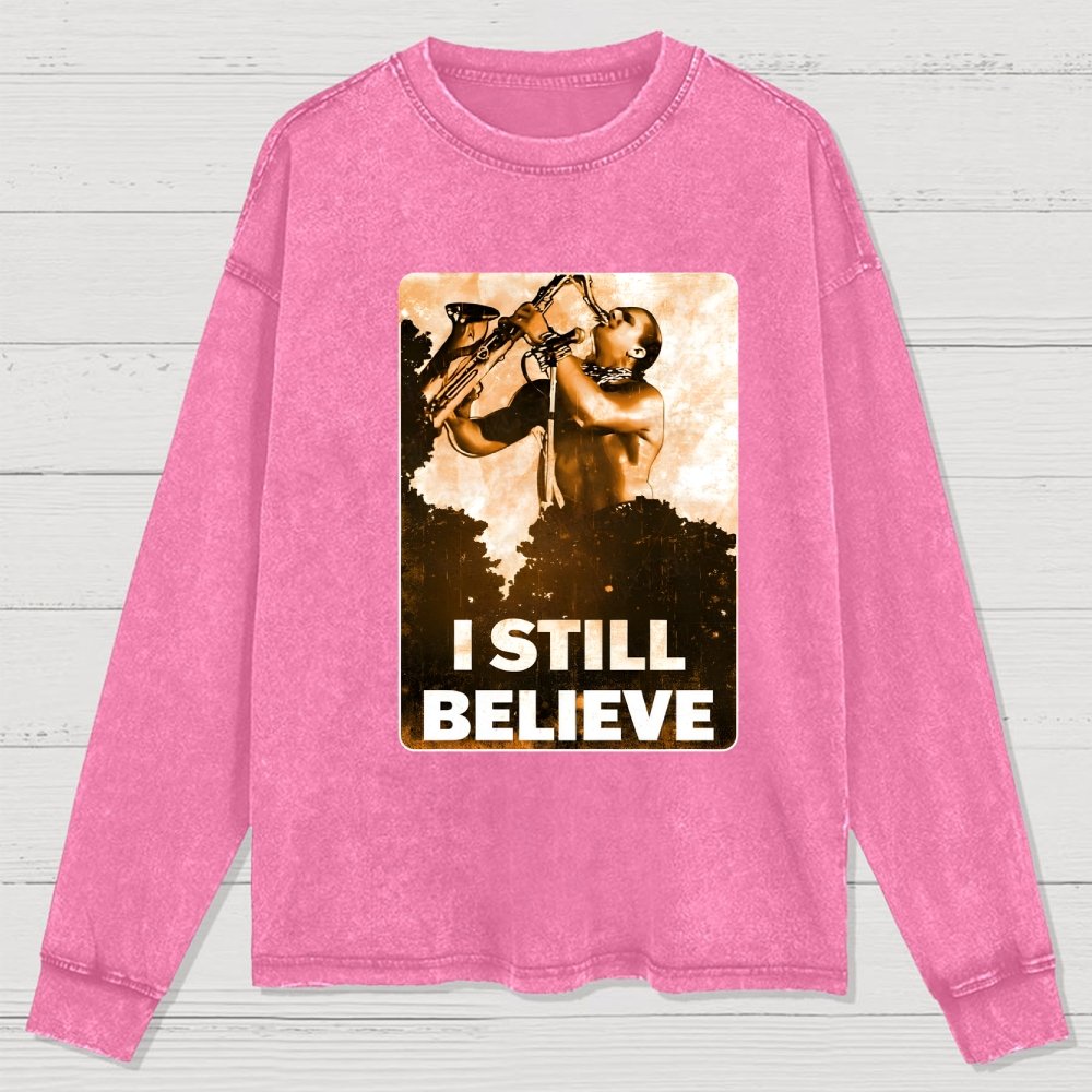 Sax Man Washed Long Sleeve Tee