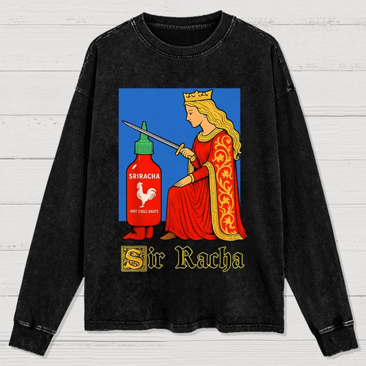 Sir Racha Washed Long Sleeve Tee