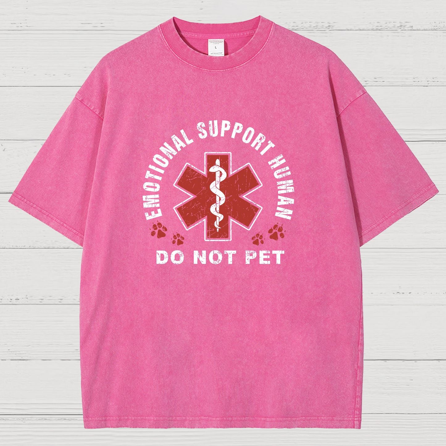 Emotional Support Human Vintage Distressed T-shirt