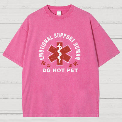 Emotional Support Human Vintage Distressed T-shirt
