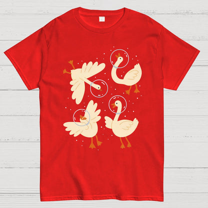 Geese In Space Nerdy T-Shirt