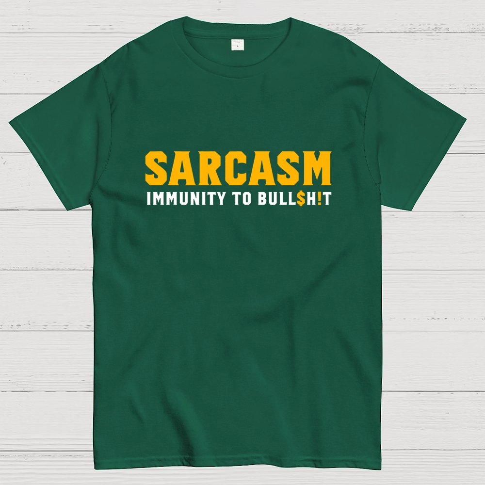 Sarcasm Immunity To Bull$H!T Geek T-Shirt