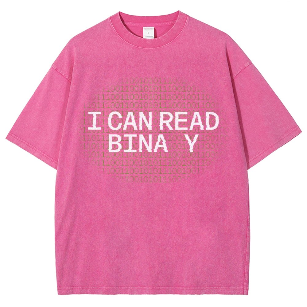 I Can Read Binary Vintage Distressed T-shirt