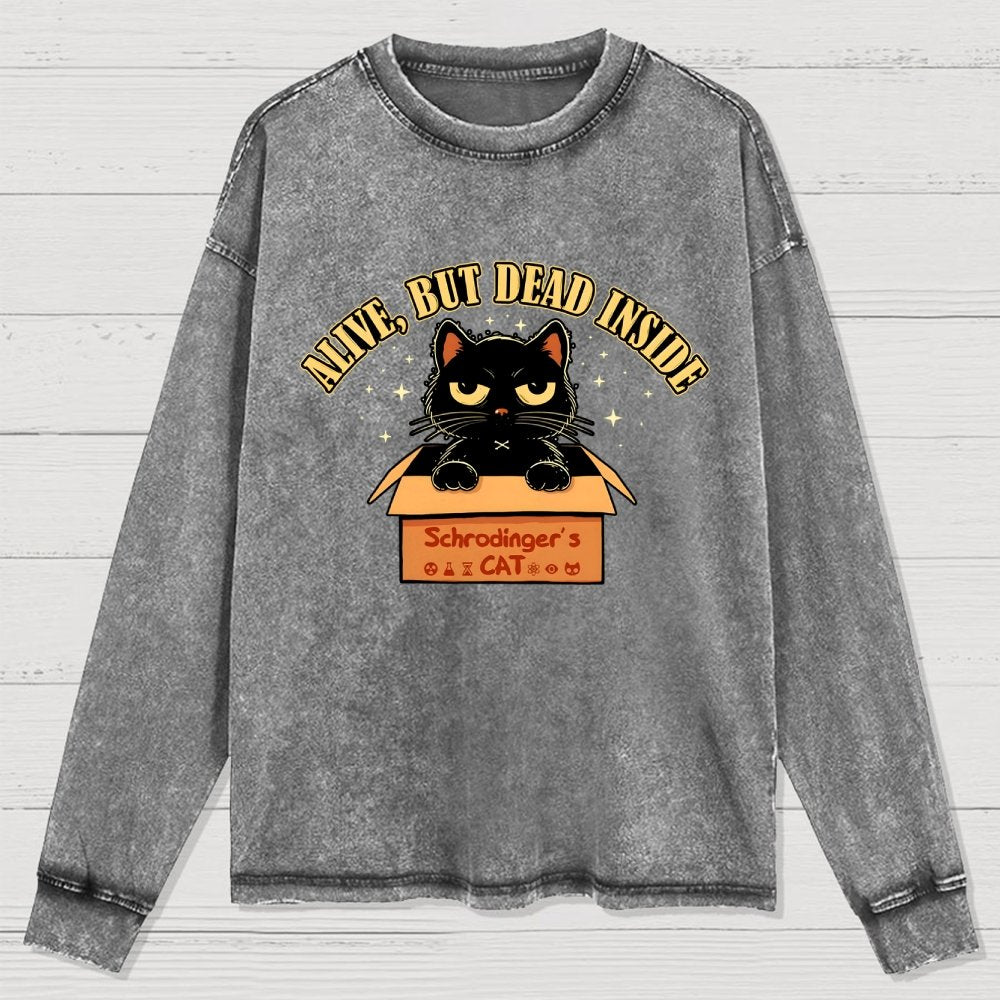Alive But Dead Inside Washed Long Sleeve Tee