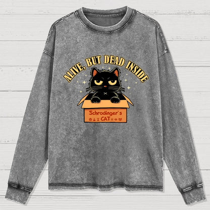 Alive But Dead Inside Washed Long Sleeve Tee