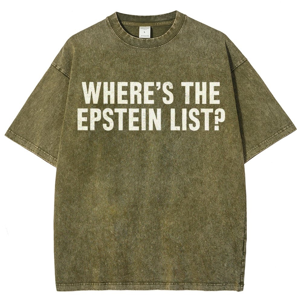 Where’s the Epstein list Vintage Distressed T-shirt