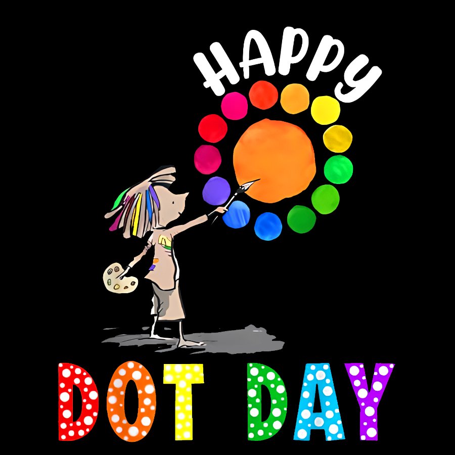 Happy International Dot Day Geek Cotton Sweatshirt