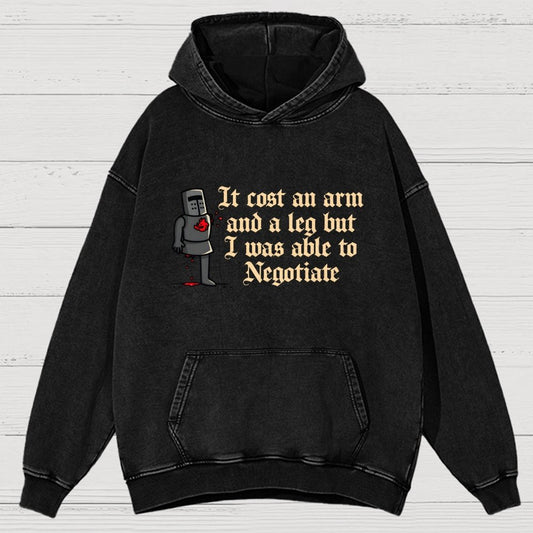 The Negotiation Vintage Distressed Hoodie