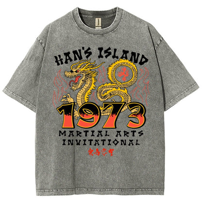 Sun's Island Martial Arts Invitational 1973 Vintage Distressed T-shirt