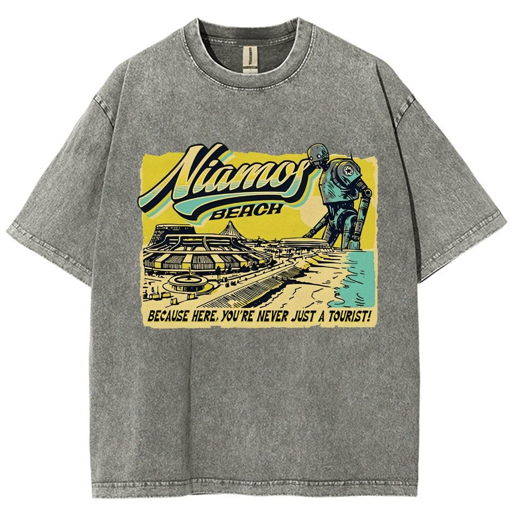 Niamos Beach Vintage Distressed T-shirt