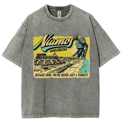 Niamos Beach Vintage Distressed T-shirt