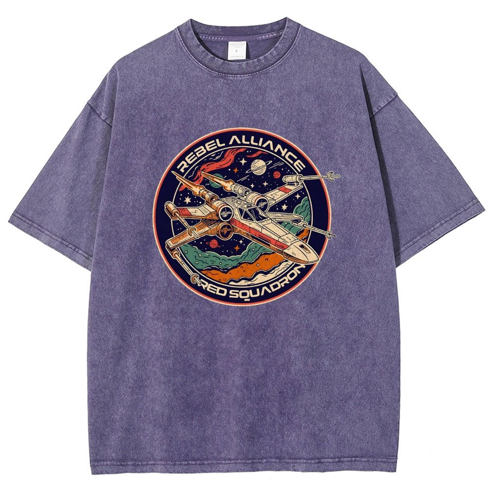 Squadron Patch Vintage Distressed T-shirt