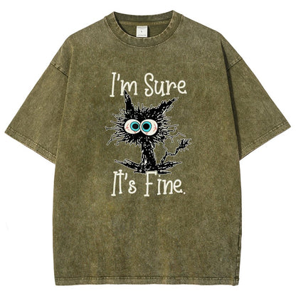 I’M Sure It’S Fine Vintage Distressed T-shirt